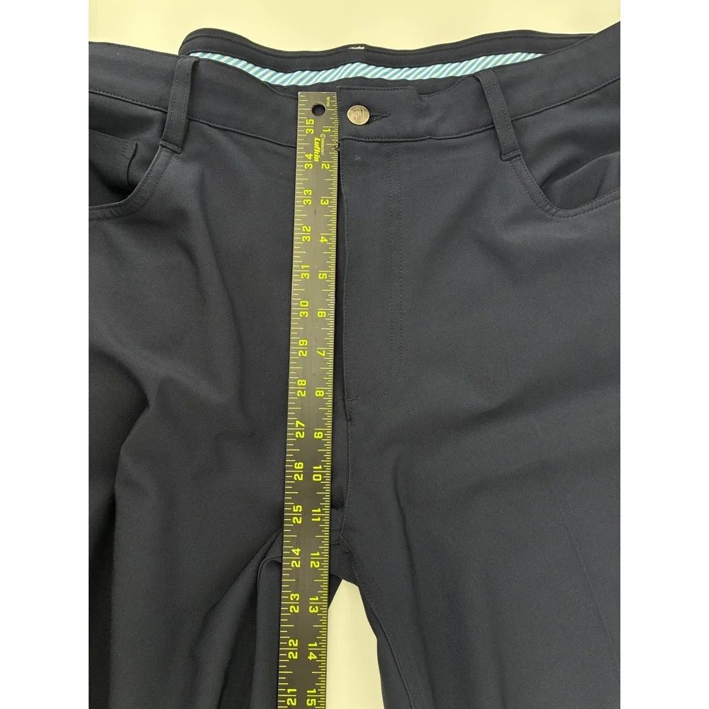 FootJoy Mens Athletic Fit Golf Pants Navy Blue Performance Stretch 38x32 (29)